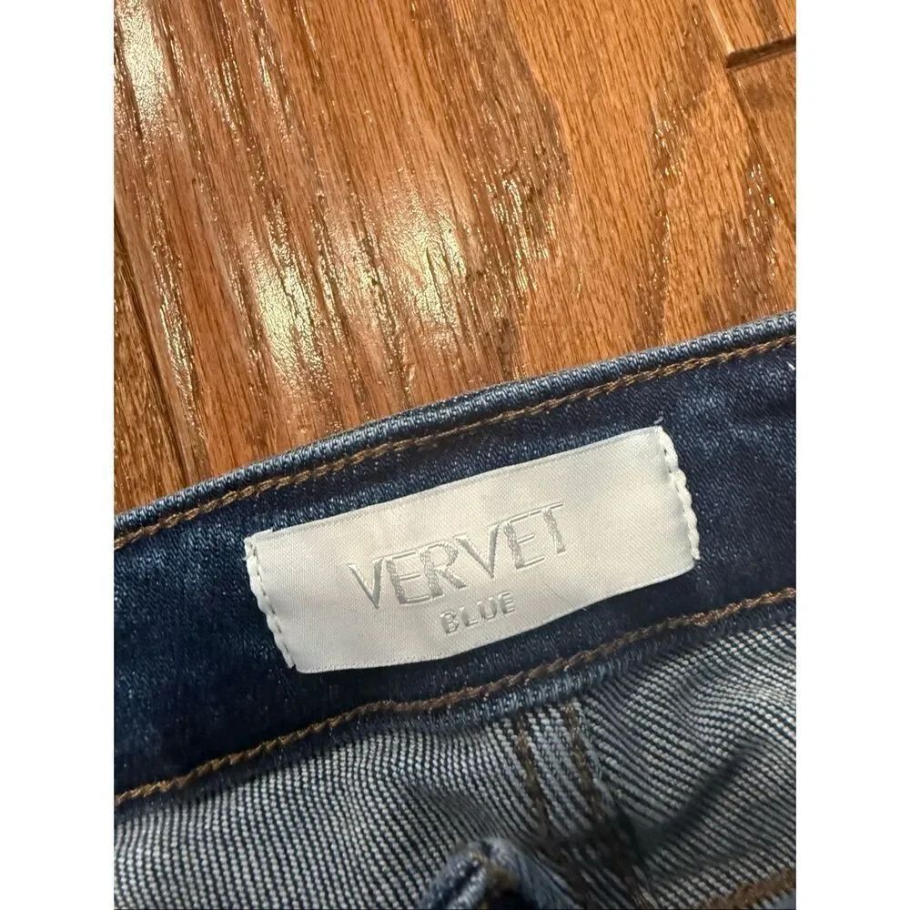 Vervet denim love so true high rise raw hem wide leg jeans 29/8 - Picture 5 of 9